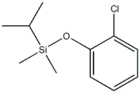 (2-chlorophenoxy)-dimethyl-propan-2-yl-silane Struktur