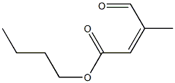 3-Formyl crotonic acid butyl ester Struktur