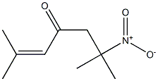 2,6-dimethyl-6-nitro-hept-2-en-4-one Struktur