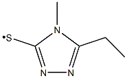 (5-Ethyl-4-methyl-4H-[1,2,4]triazol-3-ylsulfanyl)- Struktur