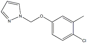 1-(4-Chloro-3-methyl-phenoxymethyl)-1H-pyrazole- Struktur