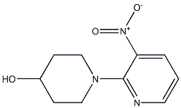 1-[3-Nitropyridin-2-yl]piperidine-4-ol Struktur