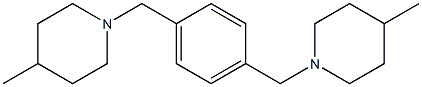 2,5-Bis-(4-methyl-piperidin-1-ylmethyl)-benzene- Struktur