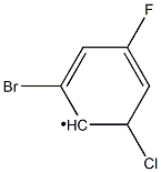 2-Bromo-6-chloro-4-fluorophenyl Struktur