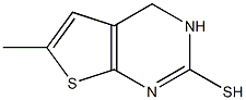 2-Mercapto-6-methyl-3H-thieno[2,3-d]pyrimidin- Struktur