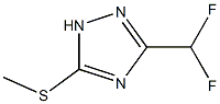 3-Difluoromethyl-5-methylsulfanyl-[1,2,4]triazol- Struktur