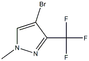 4-Bromo-2-methyl-5-trifluoromethyl-2H-pyrazole- Struktur