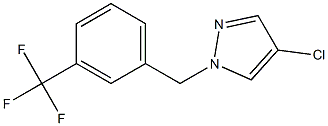 4-Chloro-1-(3-trifluoromethyl-benzyl)-1H-pyrazol- Struktur