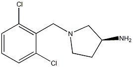 (3S)-1-(2,6-dichlorobenzyl)pyrrolidin-3-amine Struktur