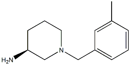 (3S)-1-(3-methylbenzyl)piperidin-3-amine Struktur