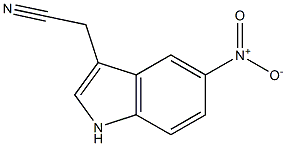 (5-nitro-1H-indol-3-yl)acetonitrile Struktur