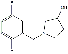 1-(2,5-difluorobenzyl)pyrrolidin-3-ol Struktur