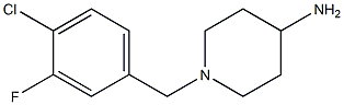 1-(4-chloro-3-fluorobenzyl)piperidin-4-amine Struktur