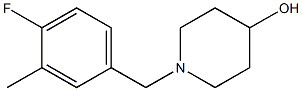 1-(4-fluoro-3-methylbenzyl)piperidin-4-ol Struktur