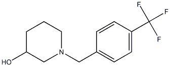 1-[4-(trifluoromethyl)benzyl]piperidin-3-ol Struktur