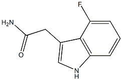 2-(4-fluoro-1H-indol-3-yl)acetamide Struktur