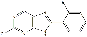 2-chloro-8-(2-fluorophenyl)-9H-purine Struktur