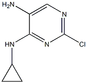 2-chloro-N4-cyclopropylpyrimidine-4,5-diamine Struktur