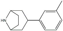 3-(3-methylphenyl)-8-azabicyclo[3.2.1]octane Struktur