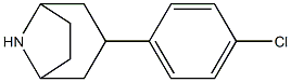 3-(4-chlorophenyl)-8-azabicyclo[3.2.1]octane Struktur