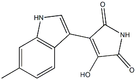 3-hydroxy-4-(6-methyl-1H-indol-3-yl)-1H-pyrrole-2,5-dione Struktur