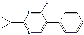 4-chloro-2-cyclopropyl-5-phenylpyrimidine Struktur