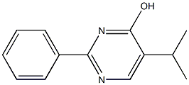 5-(1-methylethyl)-2-phenylpyrimidin-4-ol Struktur