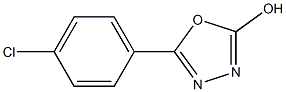 5-(4-chlorophenyl)-1,3,4-oxadiazol-2-ol Struktur