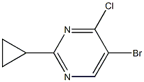 5-bromo-4-chloro-2-cyclopropylpyrimidine Struktur