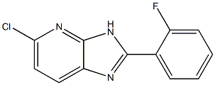 5-chloro-2-(2-fluorophenyl)-3H-imidazo[4,5-b]pyridine Struktur