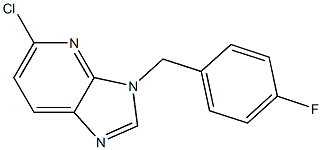 5-chloro-3-(4-fluorobenzyl)-3H-imidazo[4,5-b]pyridine Struktur