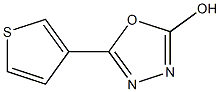 5-thiophen-3-yl-1,3,4-oxadiazol-2-ol Struktur