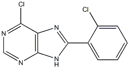 6-chloro-8-(2-chlorophenyl)-9H-purine Struktur