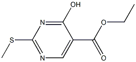 ethyl 4-hydroxy-2-(methylsulfanyl)pyrimidine-5-carboxylate Struktur