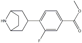 methyl 4-(8-azabicyclo[3.2.1]oct-3-yl)-3-fluorobenzoate Struktur