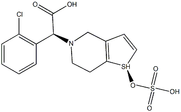 R S Clopidogrel Bisulphate Struktur