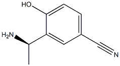 (R)-3-(1-AMINOETHYL)-4-HYDROXYBENZONITRILE Struktur