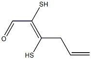 3-Allyldisulfanyl-propenal Struktur