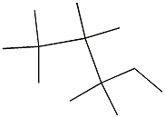 2,2,3,3,4,4-hexamethylhexane Struktur