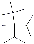 2,2,3,4-tetramethyl-3-isopropylpentane Struktur