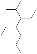 2-methyl-3,4-diethylheptane Struktur