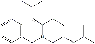 (2R,5R)-1-BENZYL-2-(2-METHYLPROPYL)-5-(2- METHYLPROPYL)PIPERAZINE Struktur