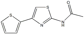 N1-[4-(2-THIENYL)-1,3-THIAZOL-2-YL]ACETAMIDE Struktur