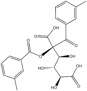 DI-M-TOLUOYL-D-TARARIC ACID Struktur