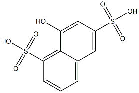 8-HYDROXY-1,6 NAPHTHALENEDISULPHONIC ACID Struktur