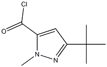 5-TERT-BUTYL-2-METHYL-2H-PYRAZOLE-3-CARBONYL CHLORIDE Struktur