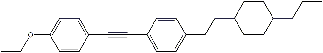 1-[4-ETHOXY(PHENYLETHYNYL)]-4-[2-(4-PROPYLCYCLOHEXYL)ETHYL]BENZENE Struktur