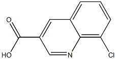 8-CHLORO-3-QUINOLINECARBOXYLIC ACID Struktur