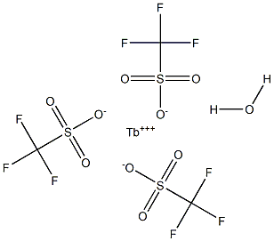 TERBIUM(III) TRIFLUOROMETHANESULFONATE HYDRATE Struktur