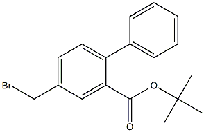 TERT-BUTHYL 4-(BROMOMETHYL)BIPHENYL-2-CARBOXYLATE Struktur